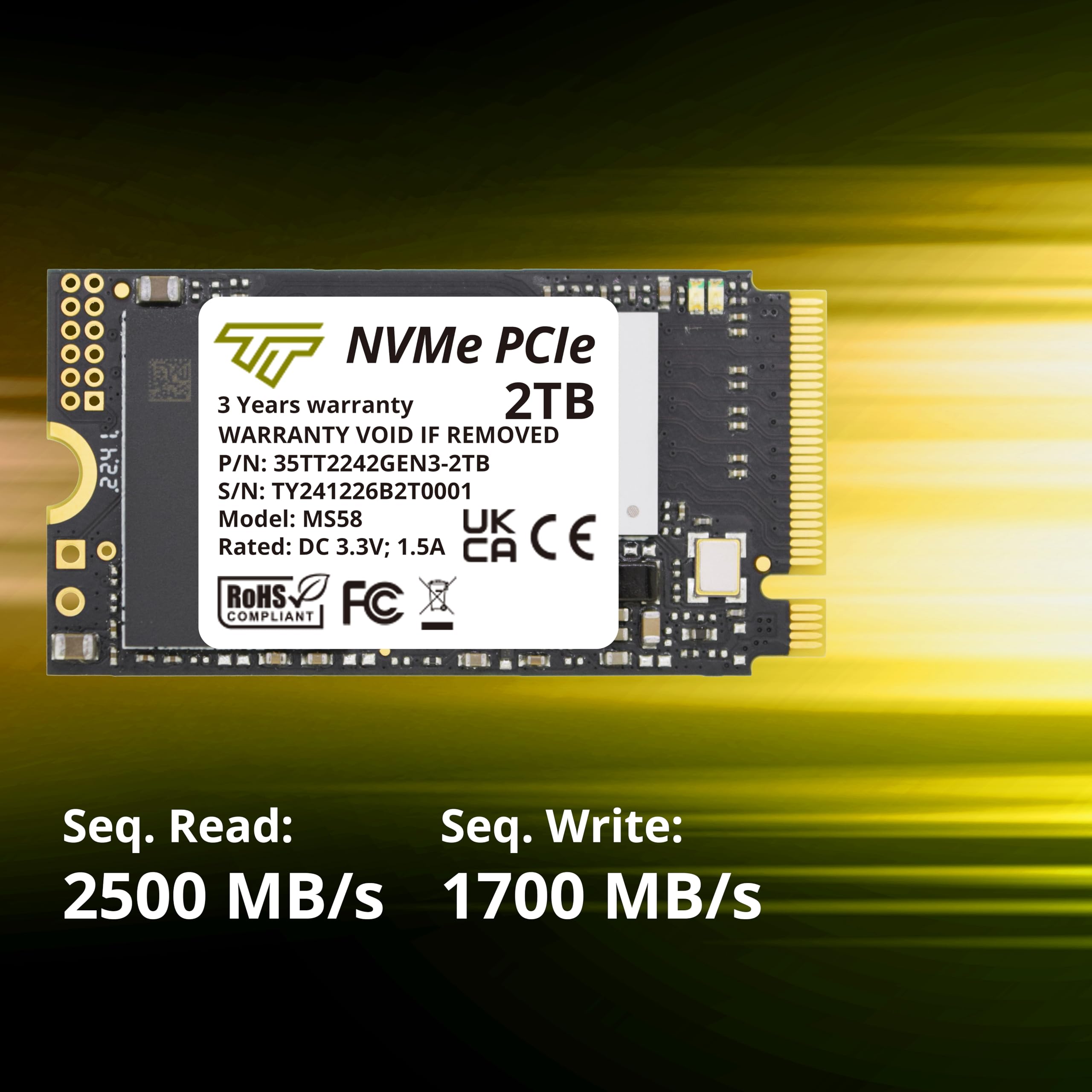 Amazon.com: Timetec SSD M.2 2242 de 2 TB NVMe PCIe Gen3x4
